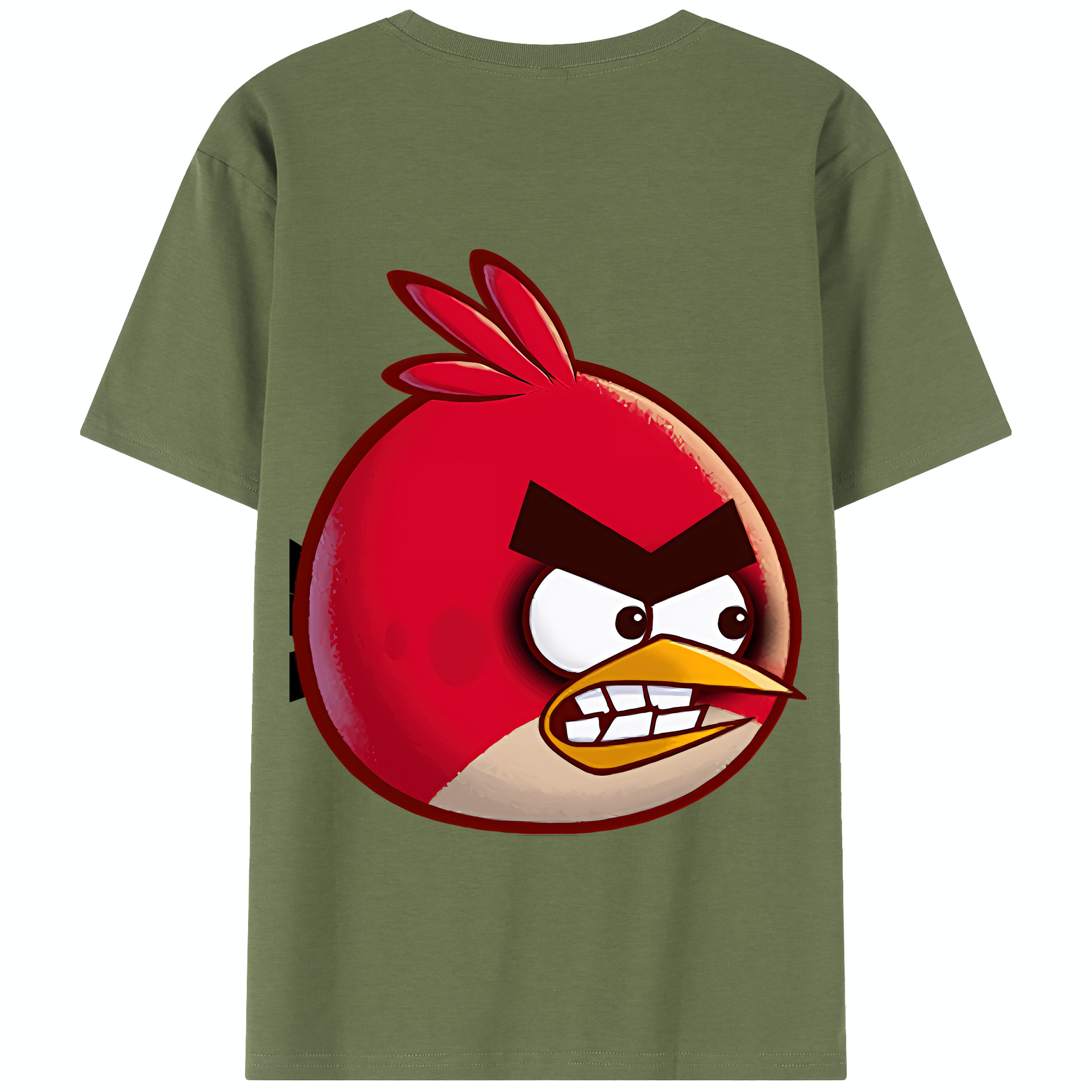 （画像用） Angry Birds アングリーバード 綿100％半袖Tシャツ（背面プリント）